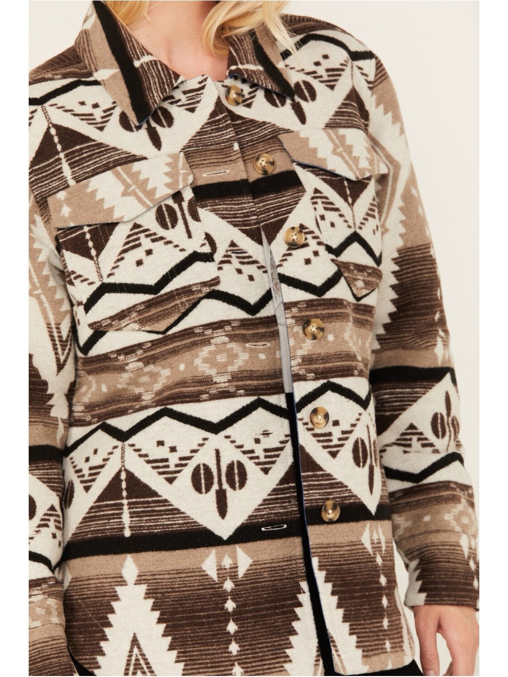 Idyllwind Women’s Addy Southwestern Print Shacket Size Medium NWT - Picture 3 of 3
